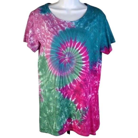 New Ladies S/S Tiedye T-Shirt XL - Picture 1 of 5